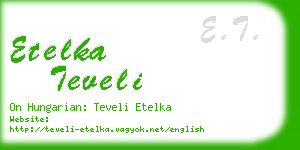 etelka teveli business card